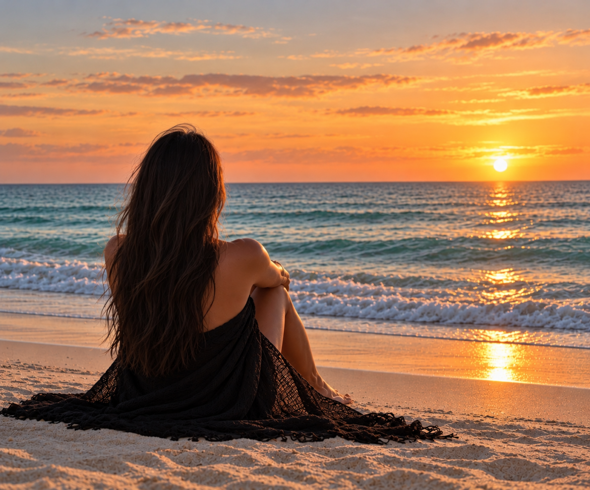 beach photo faceless